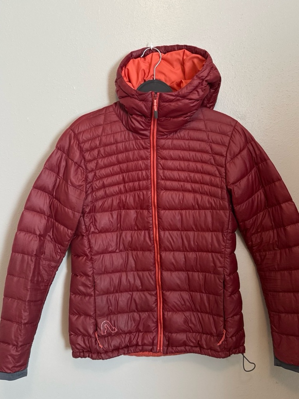 Flylow Women’s Hooded Puffer Jacket - Red/Orange